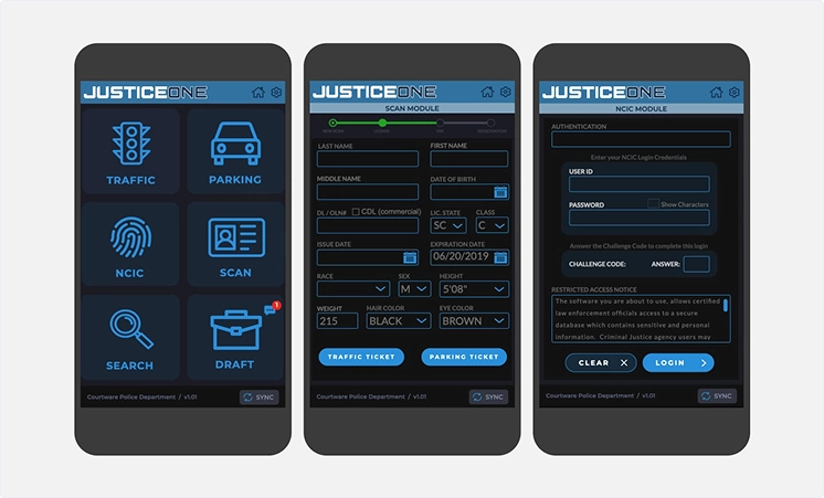 Mobilna aplikacja e-citation dla funkcjonariuszy w terenie